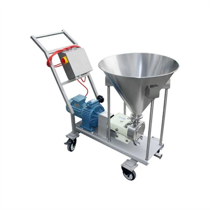 lobe pump with hopper